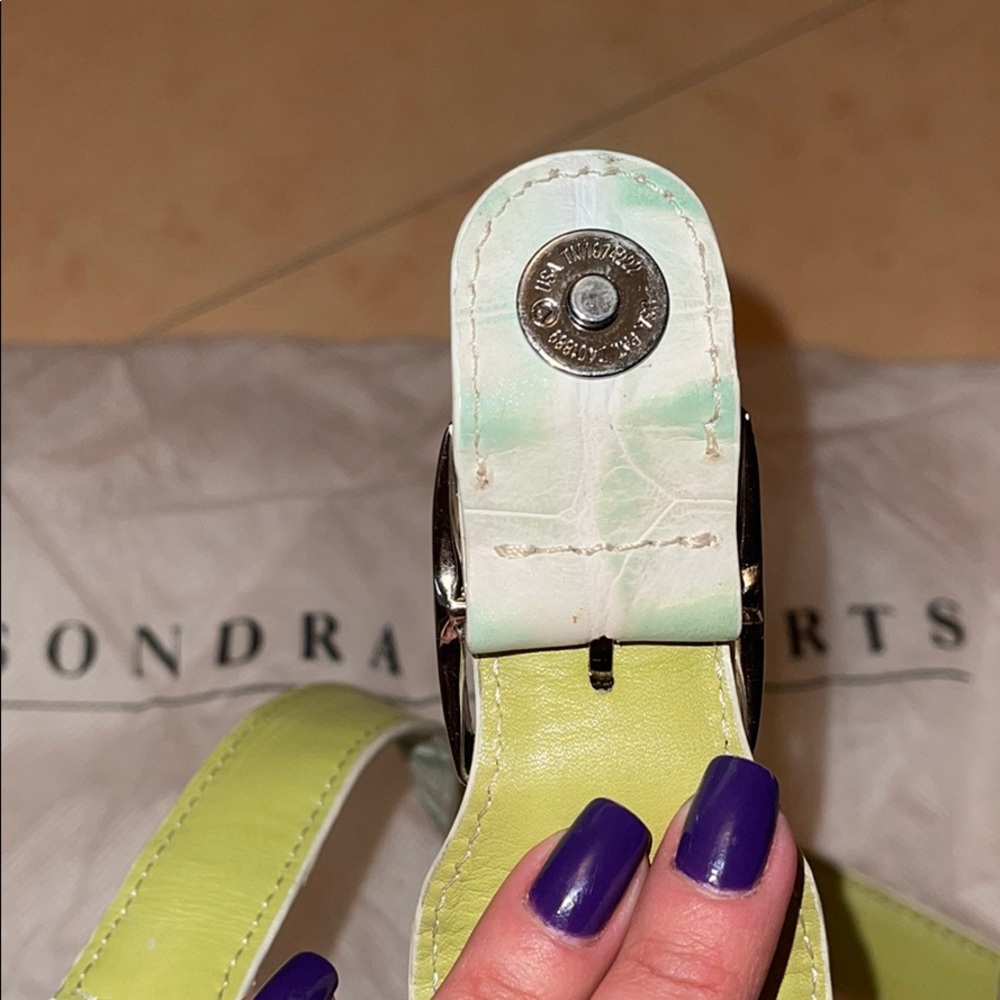 Sondra Roberts Faux Croc 🐊 Shoulder Bag Purse 💚 - Picture 9 of 14